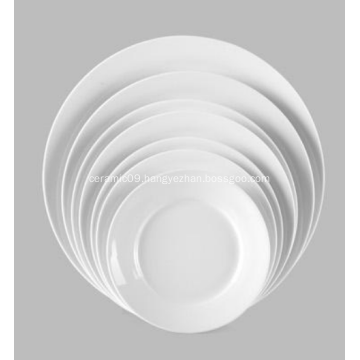 white porcelain dish dinner plate